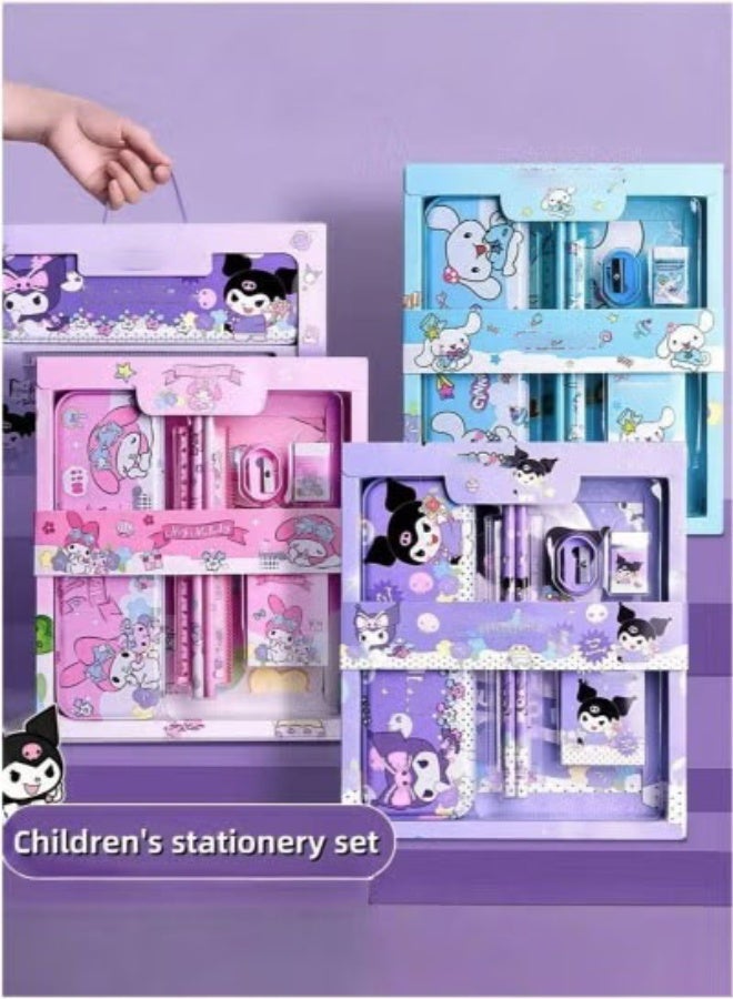 كيلا مجموعة أدوات مكتبية للطلاب من كورومي، مجموعة صندوق هدايا اللوازم المدرسية، مناسبة لطلاب المدارس الابتدائية، بما في ذلك أقلام الرصاص والممحاة ومبراة أقلام الرصاص وما إلى ذلك، هدايا عيد الميلاد لموسم العودة إلى المدرسة - Image 5