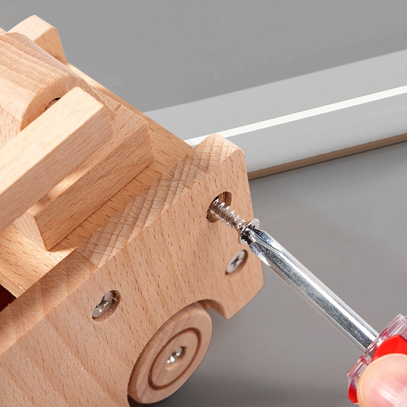 Wooden Take Apart Vehicle Toy - Car Truck Train Fire Engine Ambulance Educational Assembly Toy for Kids - Image 3