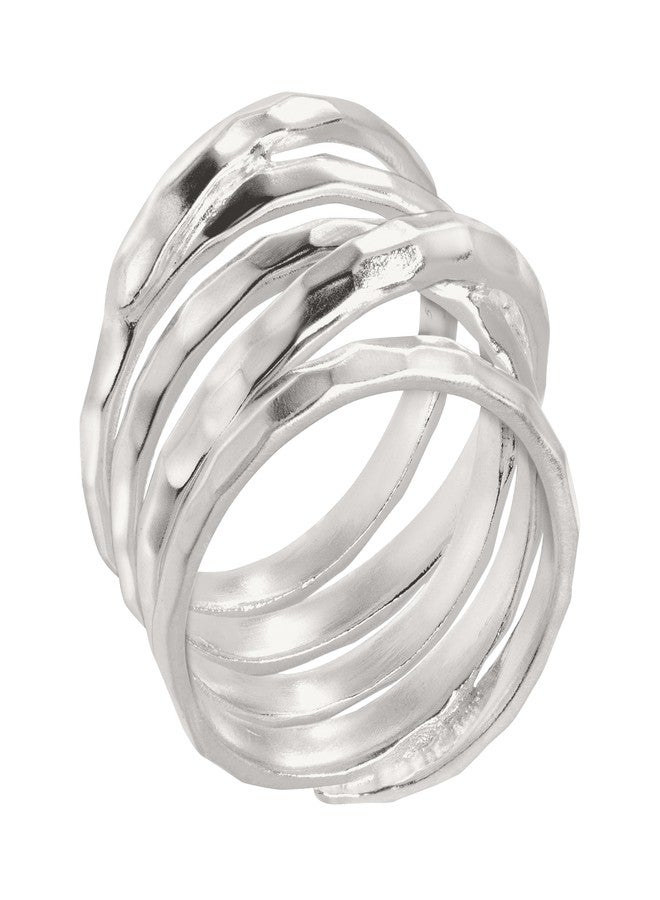 Silpada 'Wrapped Up' Overlapping Textured Band Ring in Sterling Silver, Size 10, Size 10 - Image 2