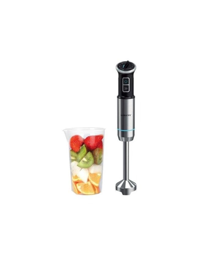 sokany Sokany SK-03009N Stainless Hand Blender + Whisk + Cup 3*1 1100 Watts - Image 1