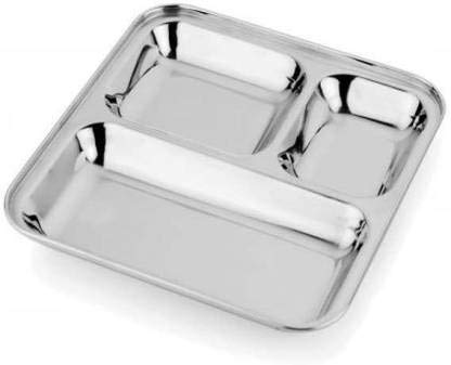 SIDDHI Set of 12 Stainless Steel Pav Bhaji/Snacks Plate - Image 5