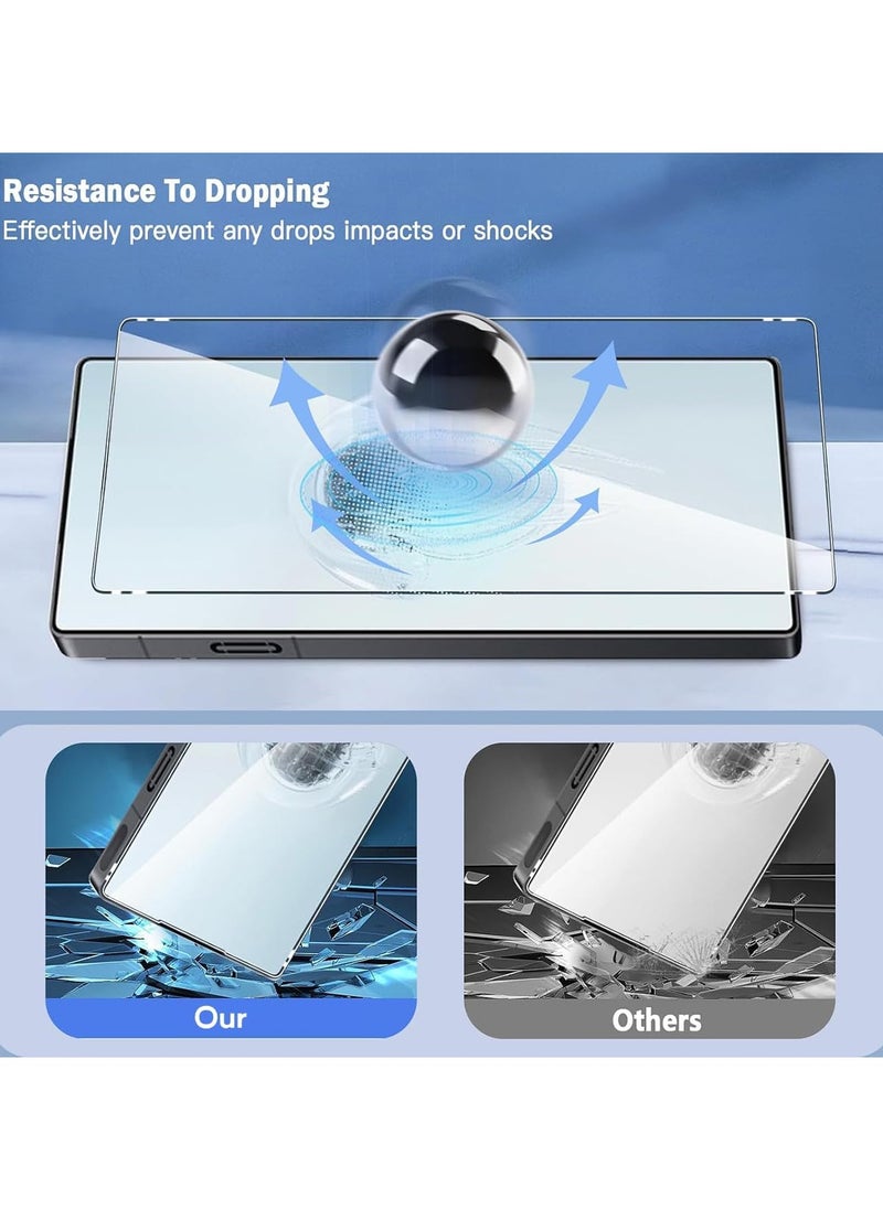 For ZTE Nubia Red Magic 10 Pro Case/Red Magic 10 Pro+ Magnetic Case and Screen Protector Accessorise, TPU Shookproof Protection Bumper Back Cover, Matte Clear Protective Casing