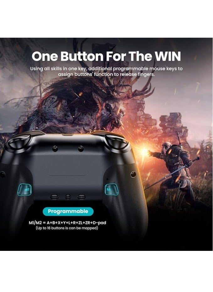 Generic - Wireless Controller For Nintendo Switch OLED Console Pro Gamepad with 600Mah Rechargeable Battery Programmable Turbo Function - Image 1