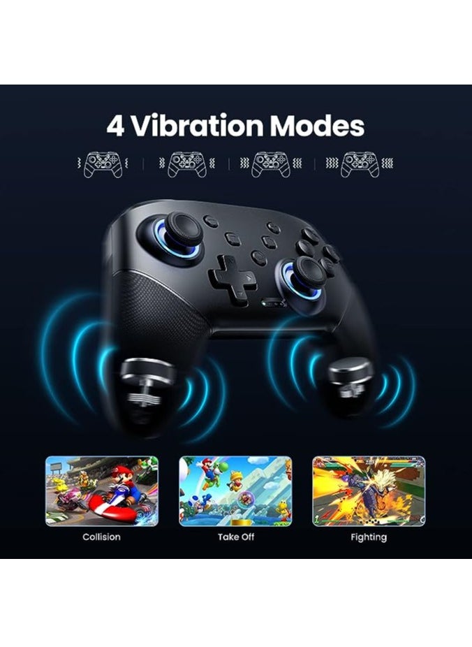 Generic - Wireless Controller For Nintendo Switch OLED Console Pro Gamepad with 600Mah Rechargeable Battery Programmable Turbo Function - Image 1