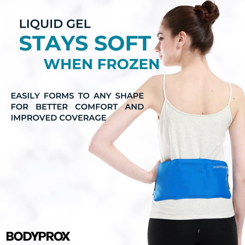 Bodyprox Pain Relief Ice Pack with Strap for Hot & Cold Therapy, Microwave Heat Pad for Back Shoulder, Neck, Waist, Calves and Hip - Image 3