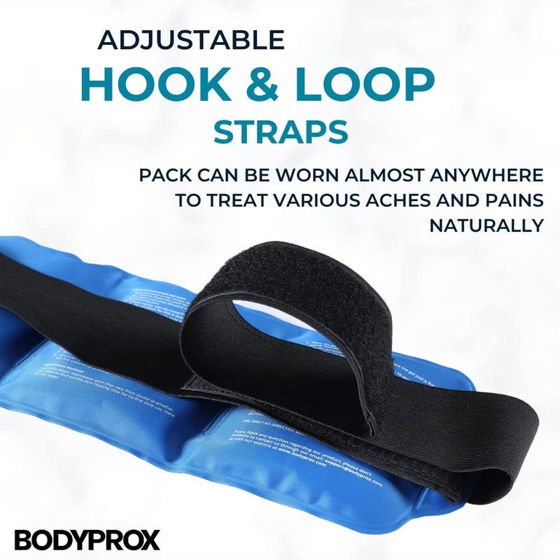 Bodyprox Pain Relief Ice Pack with Strap for Hot & Cold Therapy, Microwave Heat Pad for Back Shoulder, Neck, Waist, Calves and Hip - Image 2
