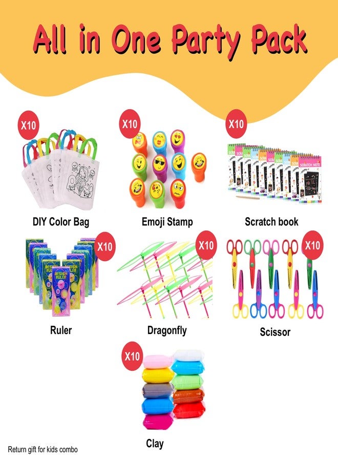 SNAPTRON Return Gifts For Kids -70 Pcs Return Gift For Kids 10 SETS EACH With GOODY BAGS| Return Gifts For Kids Age 4 5 6 7 8|Kids Return Gifts For Birthday| Best Birthday Return Gifts - Image 2