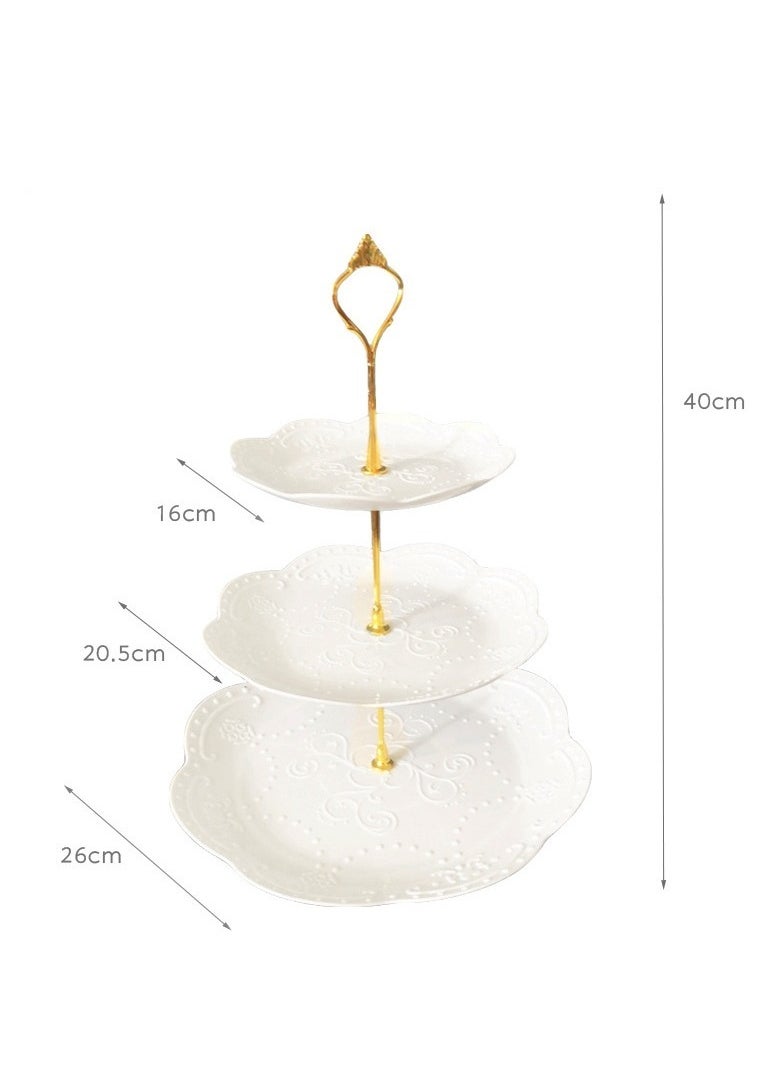 MIXDE 2 Pack 3-Tier Cupcake Stand, Dessert Tower Tray, Pastry Stand for Party Wedding Home Decor  - Image 2