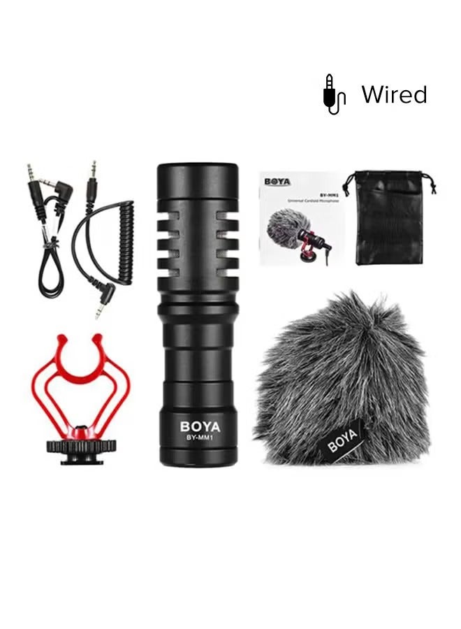 BORTONY BY-MM1 Cardioid Microphone BY-MM1 Black/Red/Grey - Image 1