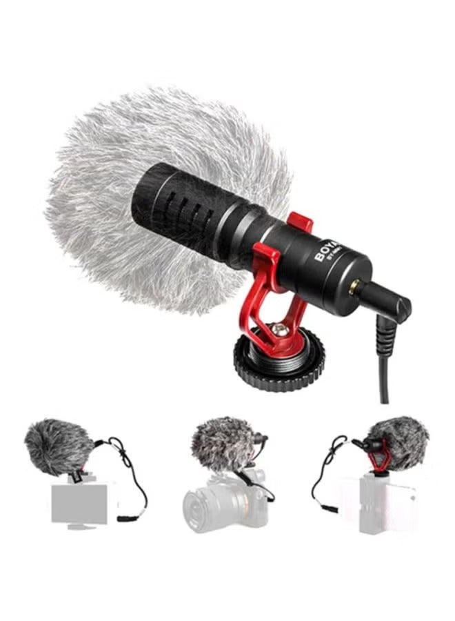 BORTONY BY-MM1 Cardioid Microphone BY-MM1 Black/Red/Grey - Image 2