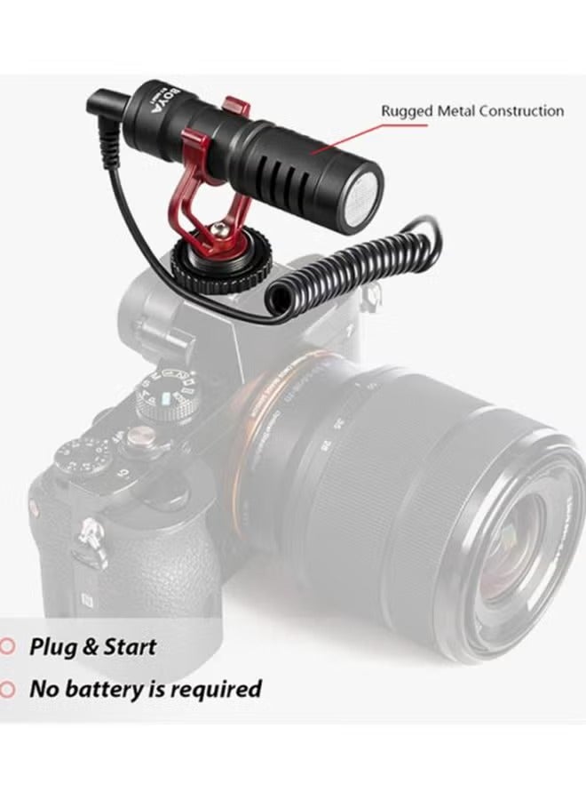 BORTONY BY-MM1 Cardioid Microphone BY-MM1 Black/Red/Grey - Image 3