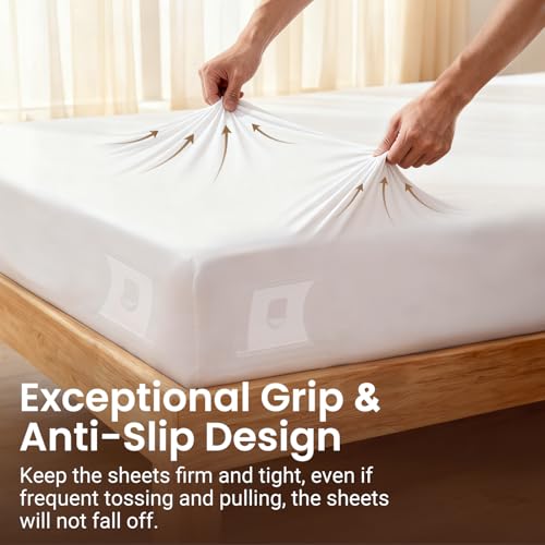 INSMART Sheet Holders - Bed Sheet Holder for Corners & Sides, Strong Elastic Sheet Straps & Grippers. Secures Fitted Sheet for Universal Fit Bed, Keep Sheets Tight All Night (Sheet Holders) - Image 4