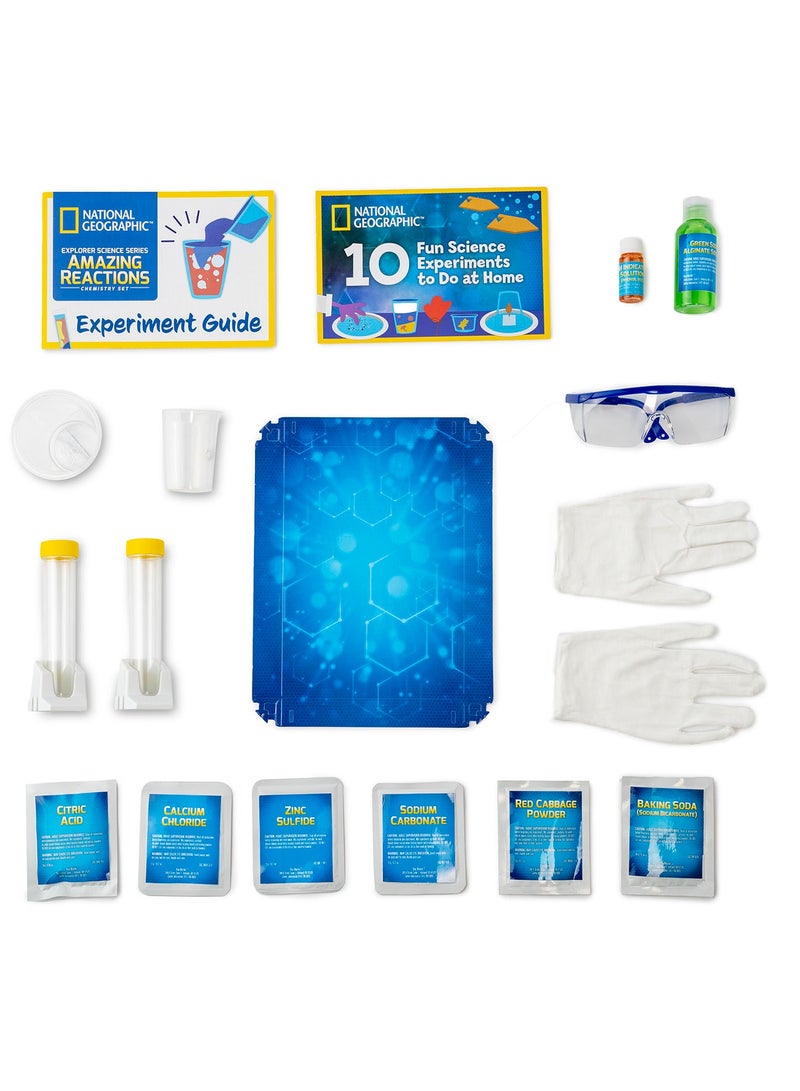 NATIONAL GEOGRAPHIC مجموعة تجارب كيمياء ردود فعل مذهلة - مجموعة تعليمية STEM للعلوم للأطفال 8 سنوات فما فوق - Image 4