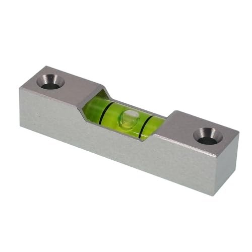 The Yan He Aluminum alloy small bar level, square horizontal bubble, water level ruler, installation hole adjustable head (35 * 8 * 8mm) - Image 5