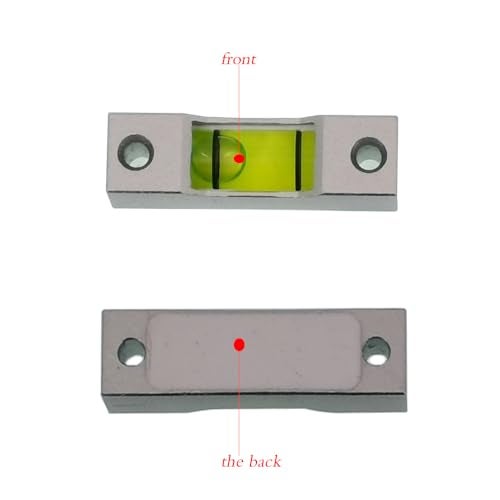 The Yan He Aluminum alloy small bar level, square horizontal bubble, water level ruler, installation hole adjustable head (35 * 8 * 8mm) - Image 4