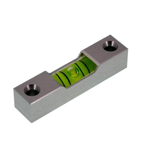 The Yan He Aluminum alloy small bar level, square horizontal bubble, water level ruler, installation hole adjustable head (35 * 8 * 8mm) - Image 1