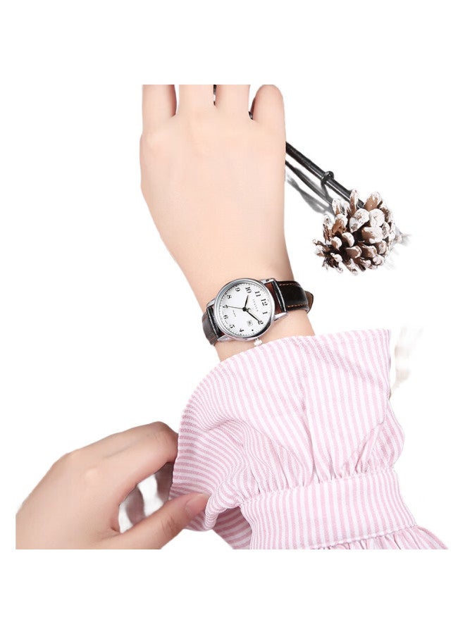 Julius Women'S Watch Fashionable British Retro Style, With Calendar, For Exams, Students, Quartz Ladies Watch, Black, Ja-508La - Image 2