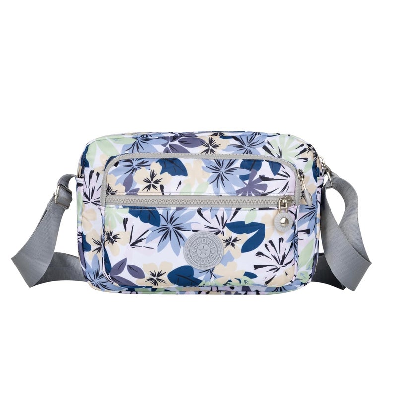 MISTYCDEP Crossbody Purse for Women, Nylon Waterproof Shoulder Purse, Messenger and travelling Bag Lightweight, Long Strap (Blue, Pack of 1) - Image 2
