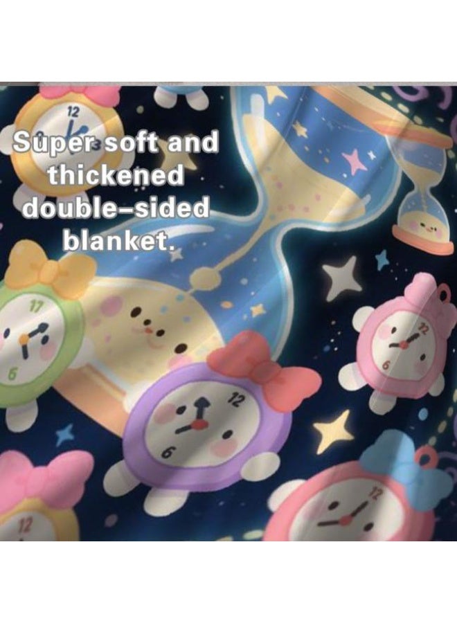 general Wisdom Fairy (latest) flannel thin blanket (warm and comfortable, suitable for sleep, game use, dust and sandproof) 150cm*200cm - 96 - Image 5