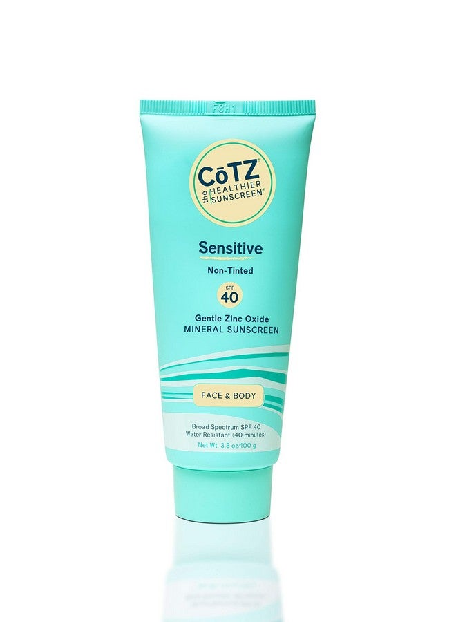 CoTZ Sensitive Nontinted Zinc Oxide Mineral Sunscreen For Body And Face; Broad Spectrum Spf 40; 3.5 Oz / 100 G - Image 1