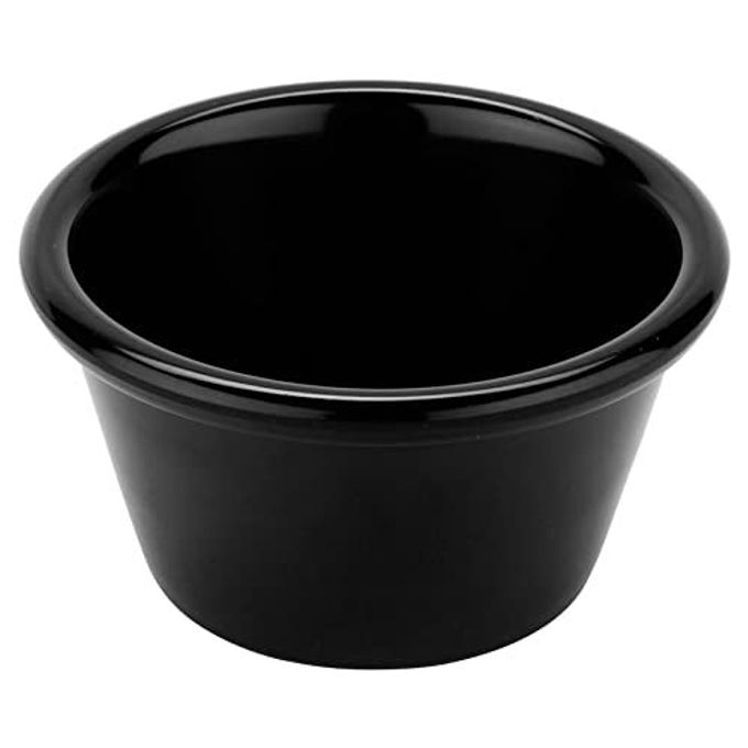G.E.T. S-630-BK 3 oz. Ramekin, Break Resistant, Melamine, Black (Pack of 12)