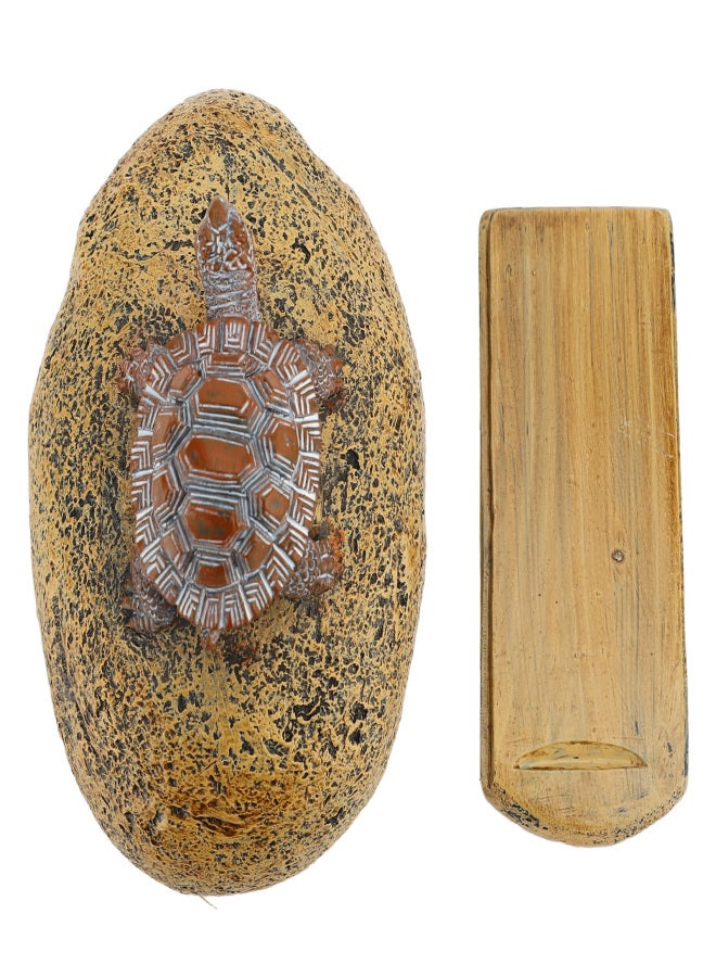 Rock Hidden Key Box Outdoor Key Hider Safe Storage Box Garden Statues Ornament Rock Stone Decoration for Outside Yard - Image 1