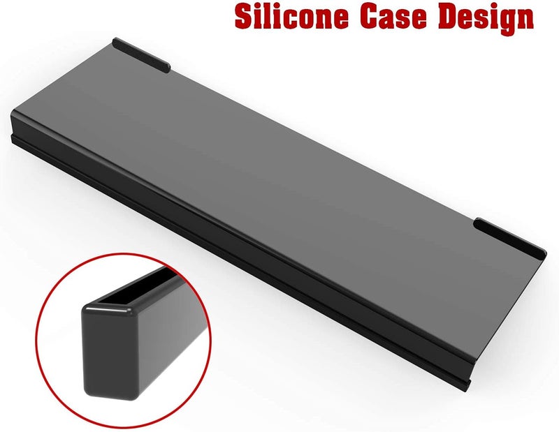 KOTEMON Acrylic Tilted Computer Keyboard Stand for Ergonomic Typing, Keyboard Tray Holder with Silicone Non-Slip Case, Black - Image 4