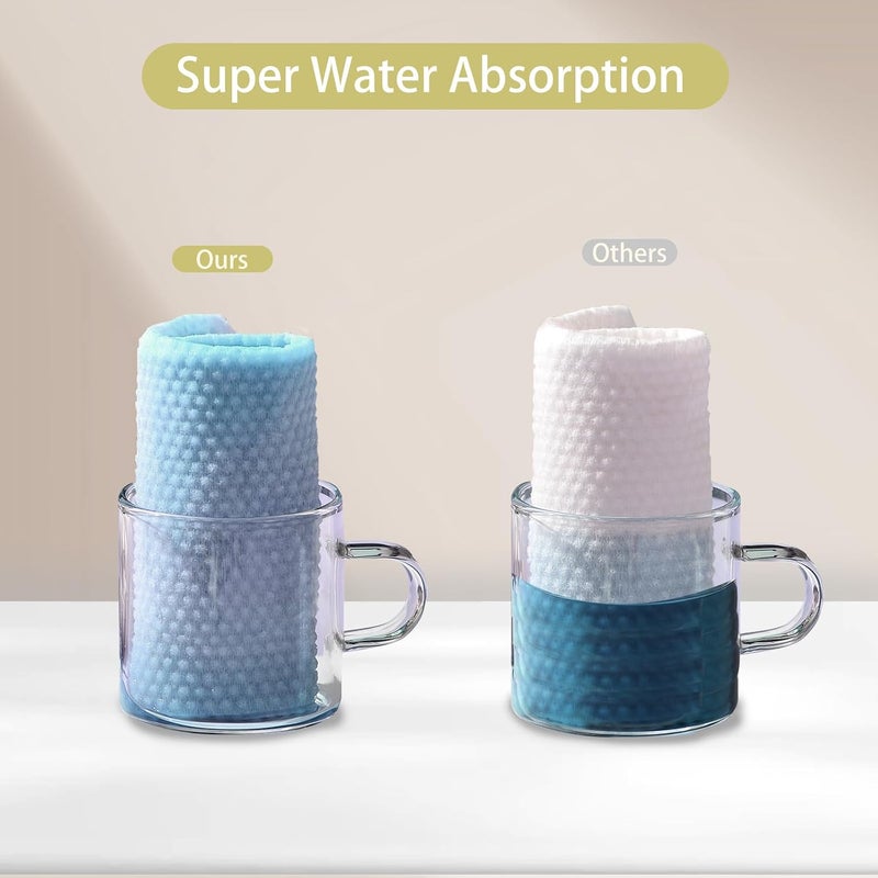 WVacFre مناديل الوجه السميكة، 25x30 سم مناديل وجه تستخدم لمرة واحدة بحجم كبير، قابلة للحمل أثناء السفر، ناعمة للغاية لإزالة المكياج الجاف للبشرة الحساسة وبشرة الأطفال، 50 قطعة (عبوة واحدة) - Image 5