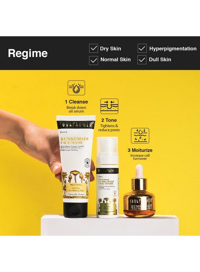 Soulflower Kumkumadi Tailam | Glow, Brightening, Moisturizing Skin, Acne, Pimple, Spots, Black Heads, Fine Lines & Wrinkles | Real Saffron And Almond | Clinically Tested & Preservative Free | 12Ml - Image 5