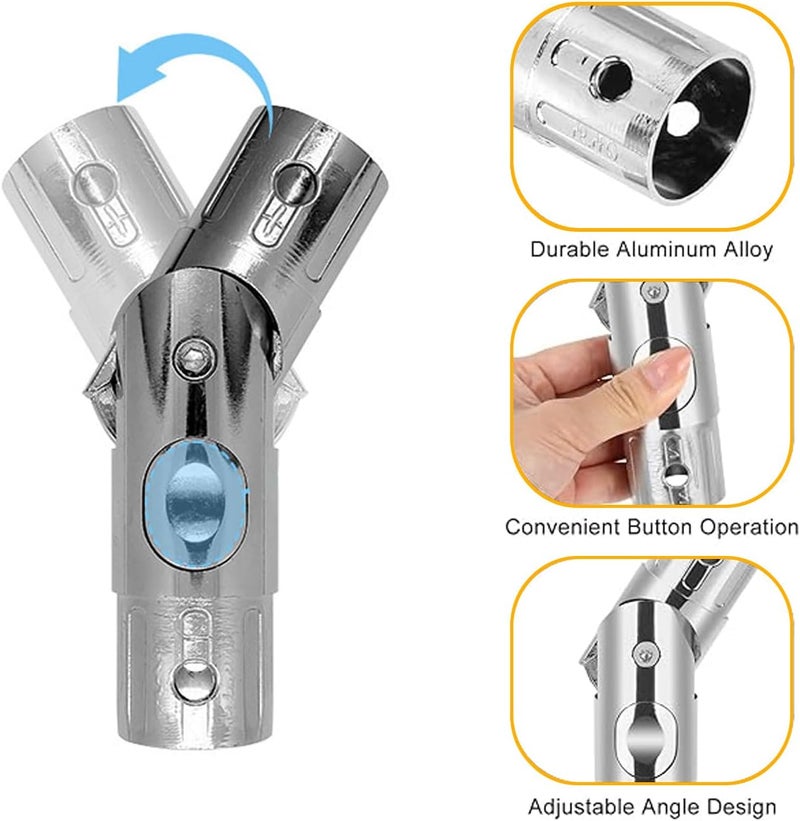 Ompinda Parasol Pole Replacement 1.5 Inch Push-Button Tilt Adjustment Parasol Mounting Bracket Accessories for Balcony Umbrella - Image 3