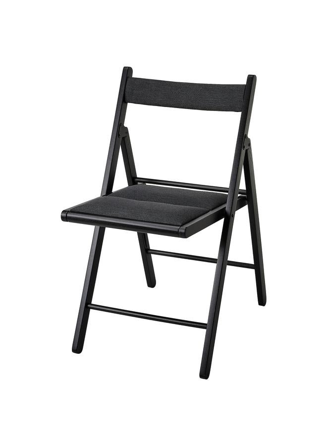 Zaboon Folding chair, black/Knisa dark grey - Image 1