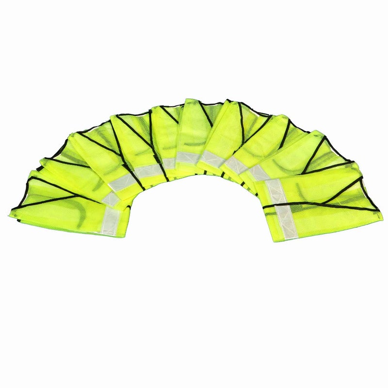 LADWA 10 Pcs Reflective PVC Stripes Safety Jacket For Road Safety Work Wear For Men Women - Image 5