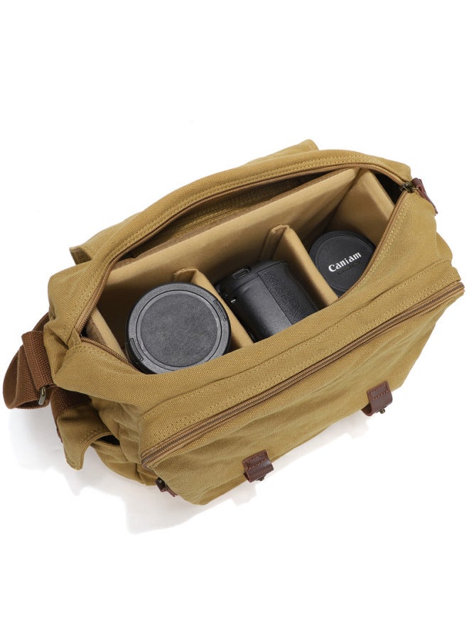 Digital SLR Camera Storage Bag Removable Independent Liner Shockproof Drop-proof Thickened Liner Bag-Color:006 Brown  - Image 4