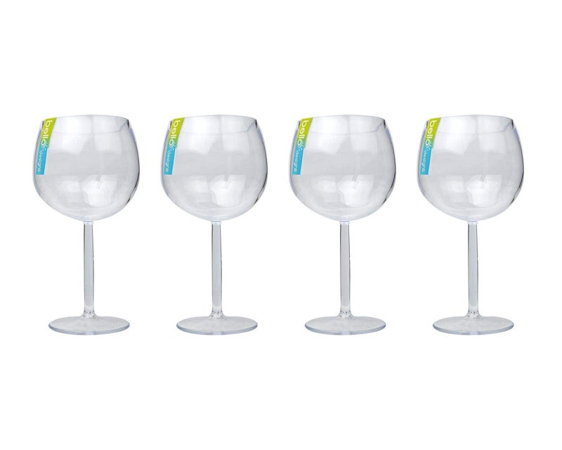 YL 4x gin cocktail glasses balloon clear plastic cup home picnics BBQ summer party tableware drinks cup glasses drinkware outdoor durable gin glasses