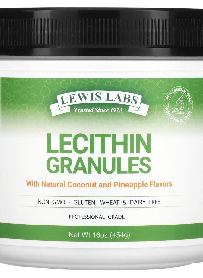 Lewis Labs Lecithin Granules Natural Coconut and Pineapple 16 oz (454 g)