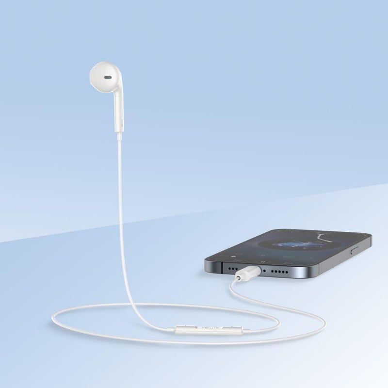 TELUX Soundlink Wired Mono Earphone Type-C White - Image 2