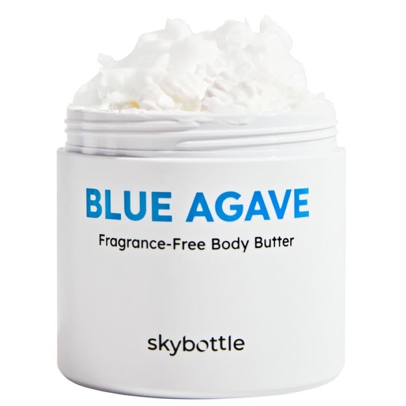 skybottle Fragrance Free Blue Agave Body Butter Moisture Repair Body Cream Skin Relief with Hyaluronic Acid Vegan Certified Body Care For Men Women 98 Fl Oz - Image 1