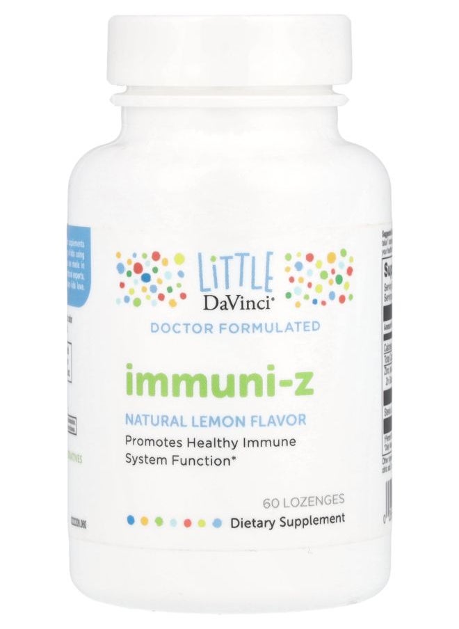LiTTLE DaVinci - Immuni-Z Natural Lemon 60 Lozenges - Image 1