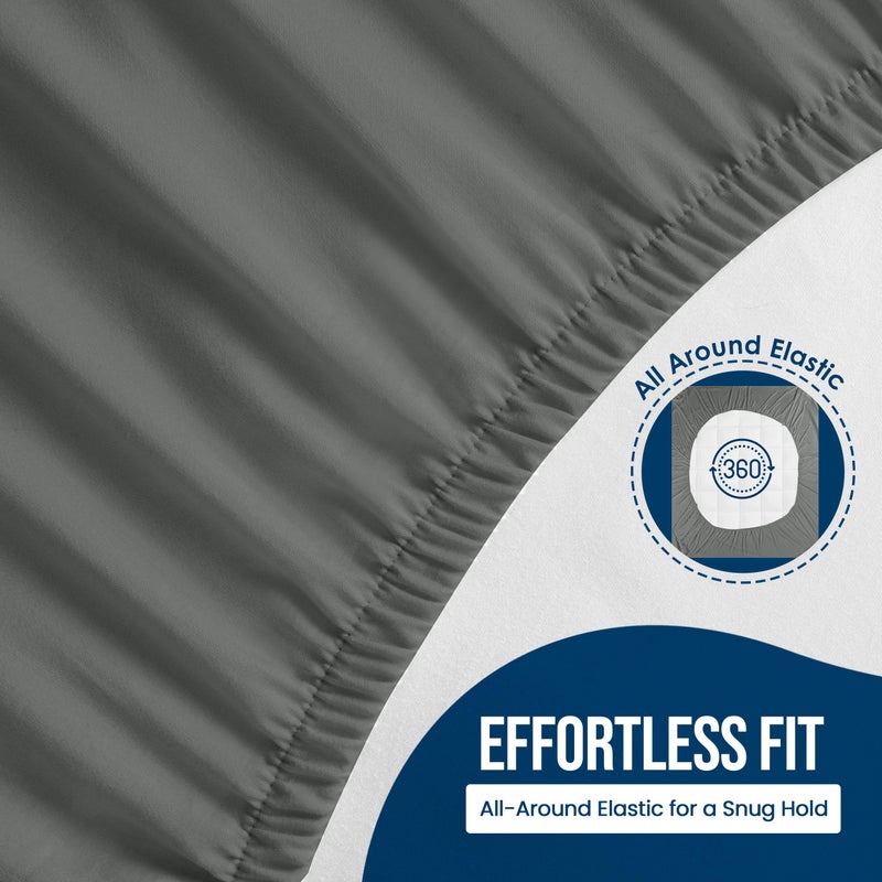 Utopia Bedding Waterproof Mattress Protector Twin Size, Premium Terry Mattress Cover 200 GSM, Breathable, Fitted Style with Stretchable Pockets (Gray) - Image 4