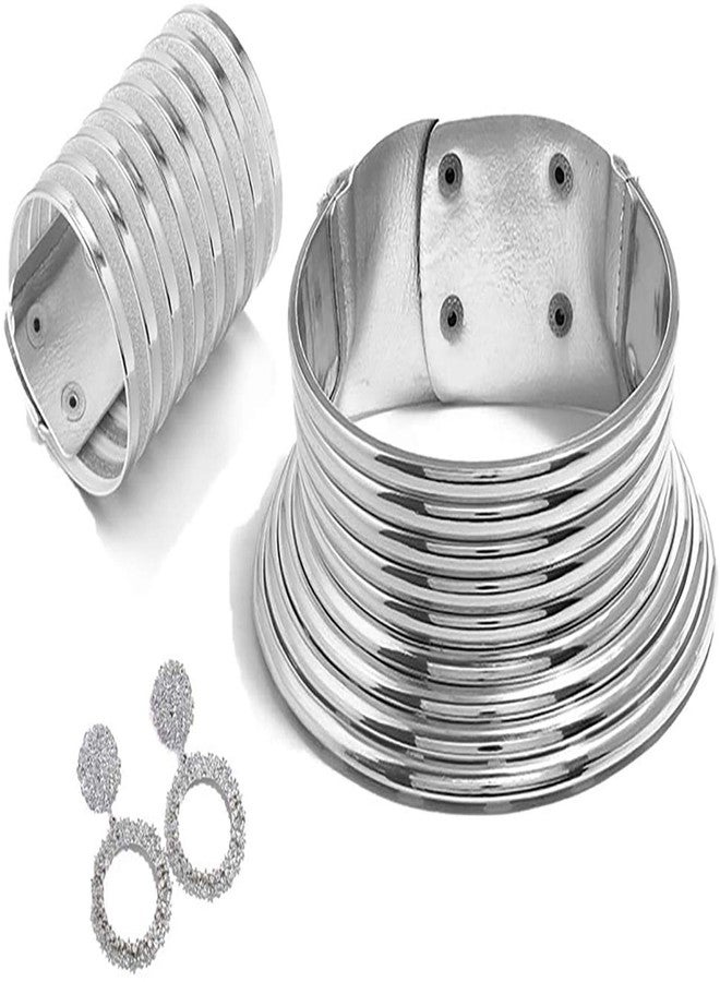 هينجييد قلادة تشوكر أفريقية من هينجيد - مجوهرات أنقرة - طقم مجوهرات قلادة تشوكر وقلادة صدرية من قماش كينتي مارولا المشمس (فضي 1) - Image 1