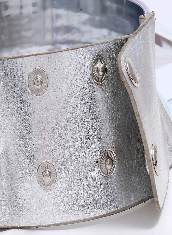 هينجييد قلادة تشوكر أفريقية من هينجيد - مجوهرات أنقرة - طقم مجوهرات قلادة تشوكر وقلادة صدرية من قماش كينتي مارولا المشمس (فضي 1) - Image 5