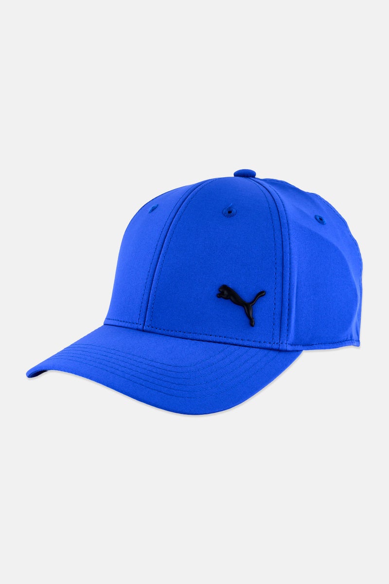 PUMA قبعة مخصصة للرجال بشعار العلامة التجارية، أزرق ملكي - Image 1