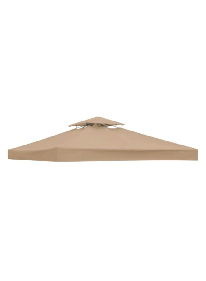 3x3m(10x10ft) Replacement Gazebo Canopy Top Cover, Waterproof 300D Polyester Patio Tent Roof for Square Outdoor Pavilion, Khaki - Image 1