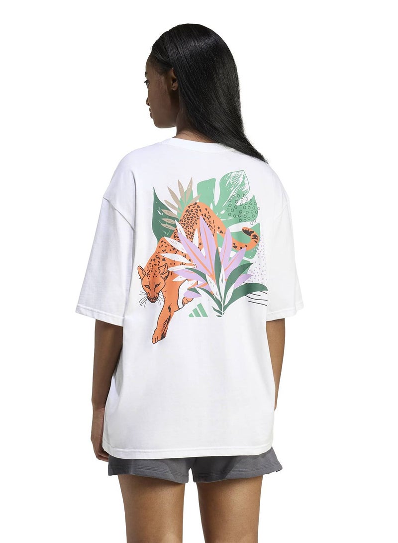 Adidas Animal Oversize Graphic T-Shirt - Image 2