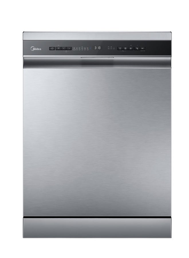 Midea Dishwasher - 15 Place Settings - 9 Programs - 15 kg WQP15W7633DSS Stainless Steel/Silver 15 kg WQP15W7633DSS Stainless Steel/Silver - Image 1
