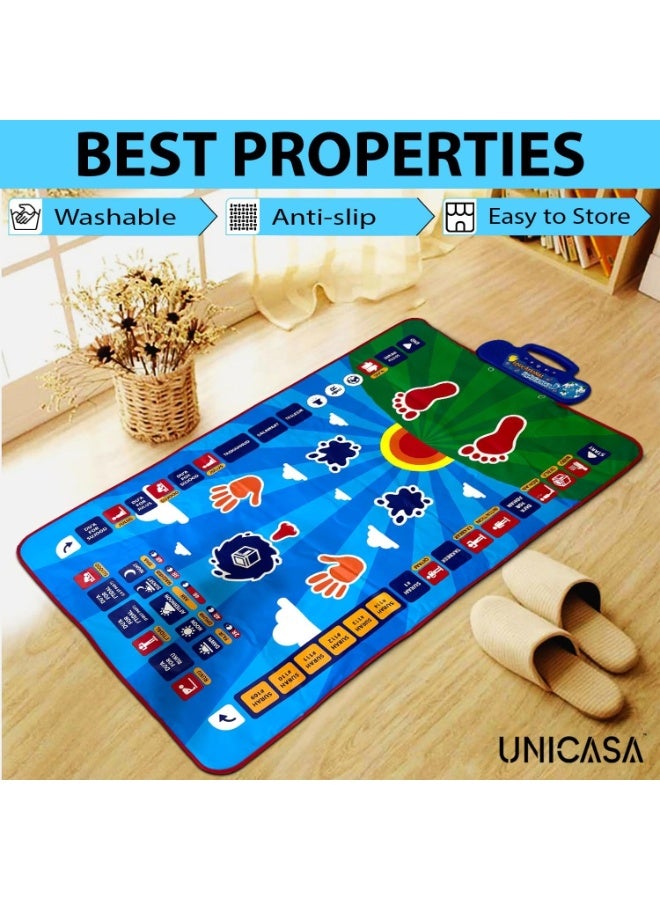 Kids Electronic Muslim Prayer Mat – Islamic Educational Rug with Quran Surahs, Adhan, Dua & Prayer Guidance - Image 2
