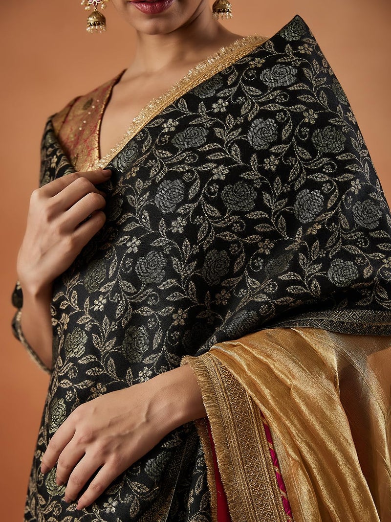 Pashmoda Women Gulnari Kaani Wool Blend Stole (Size : 71X203 CM) - Image 5