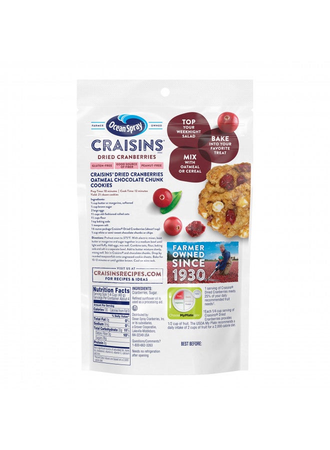 Ocean Spray Ocean Spray Craisins Dried Cranberries, Original, 6 Ounce (Pack of 12) - Image 2