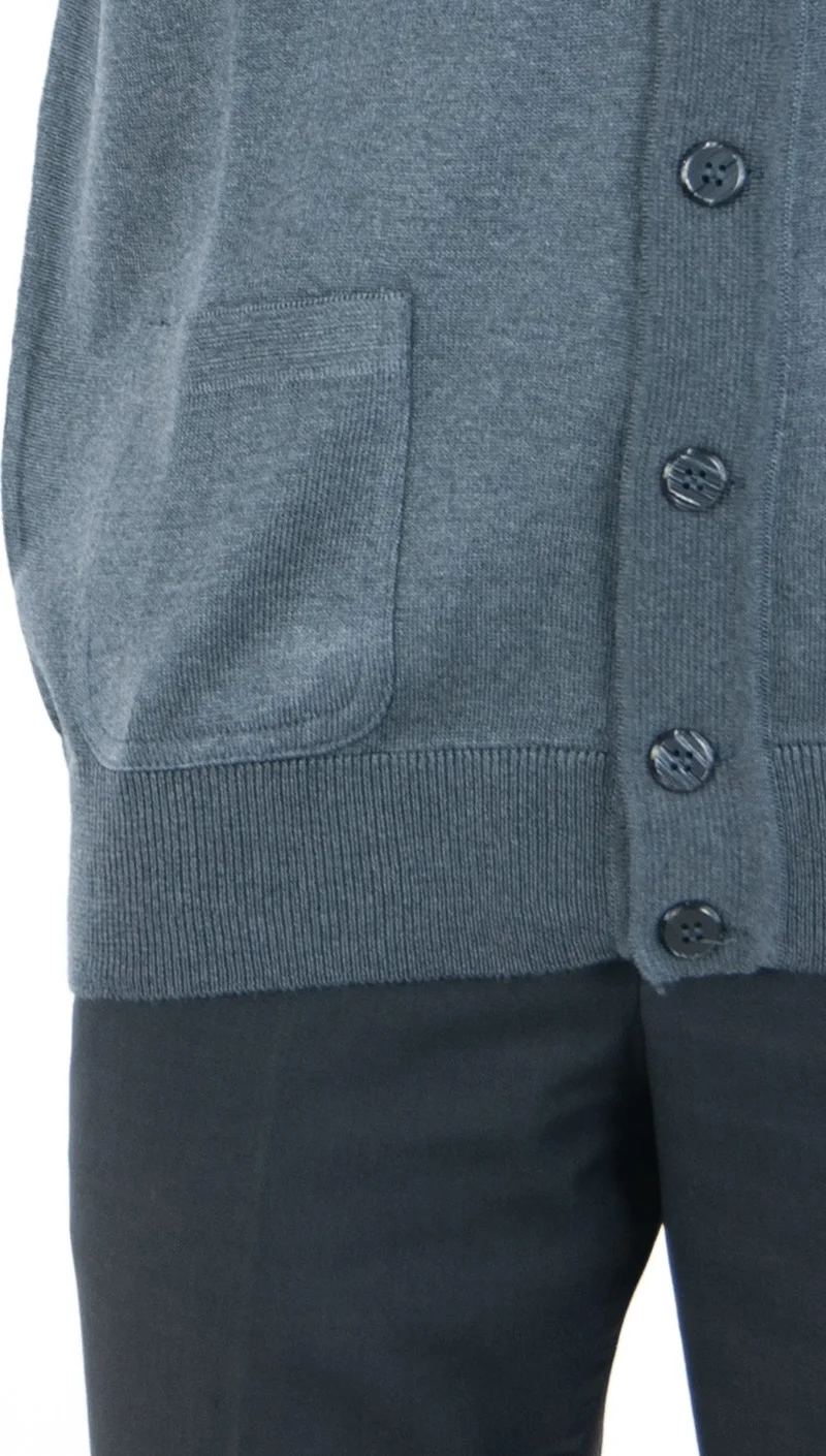 Oppland Men's Dad Vest with Elegant Buttons on the Front and Classic Double Pockets