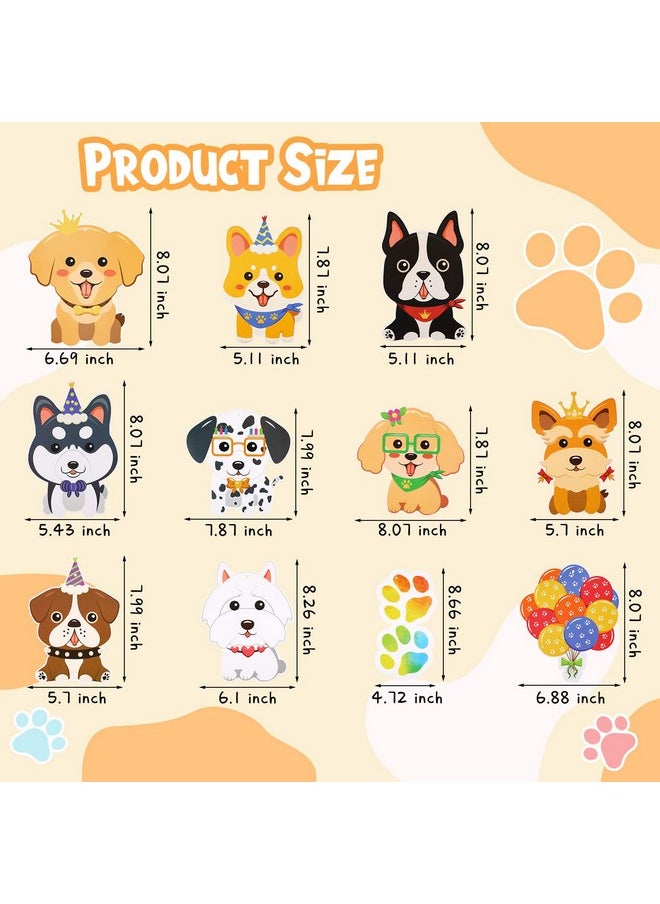 Nuonove 30 Pcs Dog Paw Prints Puppy Hanging Swirls Ceiling Streamers Decorations Dog Birthday Party Supplies Hanging Swirl Decor Garland Party Favors With Cards For Girl Boy Kids Birthday  - Image 3
